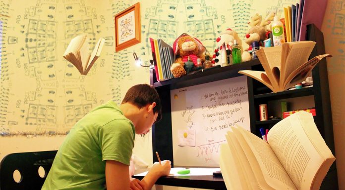 studying