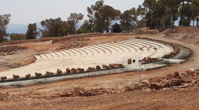 העירייה סיימה שלב א' בפרויקט הקמת אמפיתאטרון