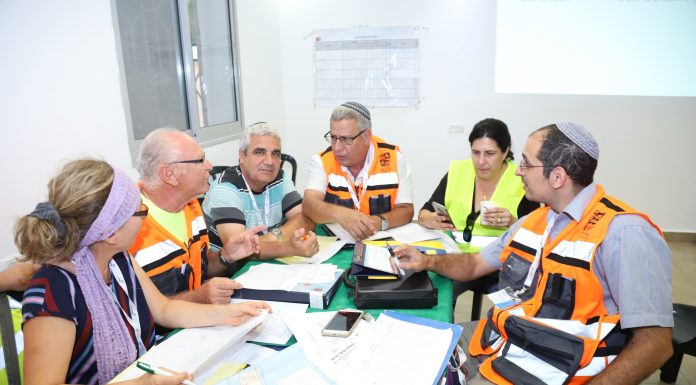 תרגיל צוותי חירום שכונתיים בעכו