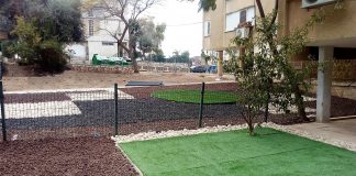 הסתיים שיפוץ המתחם הראשון במסגרת פרויקט "אצלנו בחצר"