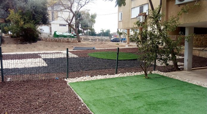 הסתיים שיפוץ המתחם הראשון במסגרת פרויקט "אצלנו בחצר"