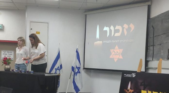זוכרים את נספי השואה לראשונה על אדמת ישראל .