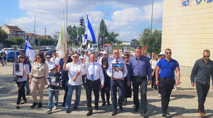 צעדת "גדוד הנצח" בעפולה לציון הניצחון על גרמניה הנאצית