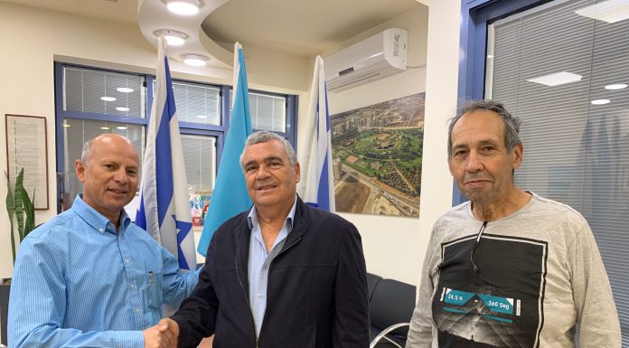 נציגי הארגונים בלשכת ראש העיר