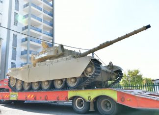 מגדל העמק: טנק "הפאנצ'ר" הגרמני הועבר לתערוכת חיל השריון בלטרון