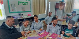 המחווה המרגשת של שוטרי שב"ס לילדי בית הספר 'בן צבי'