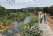 במעמד ראש העיר מע'אר ד"ר תאיר קיזל- נחנך שלב א' בפרויקט סביבתי-תיירותי לשיקום מקטע נחל צלמון בעמק הזיתים בביצוע רשות ניקוז ונחלים כינרת ובמימון רמ"י- הקרן לשטחים פתוחים